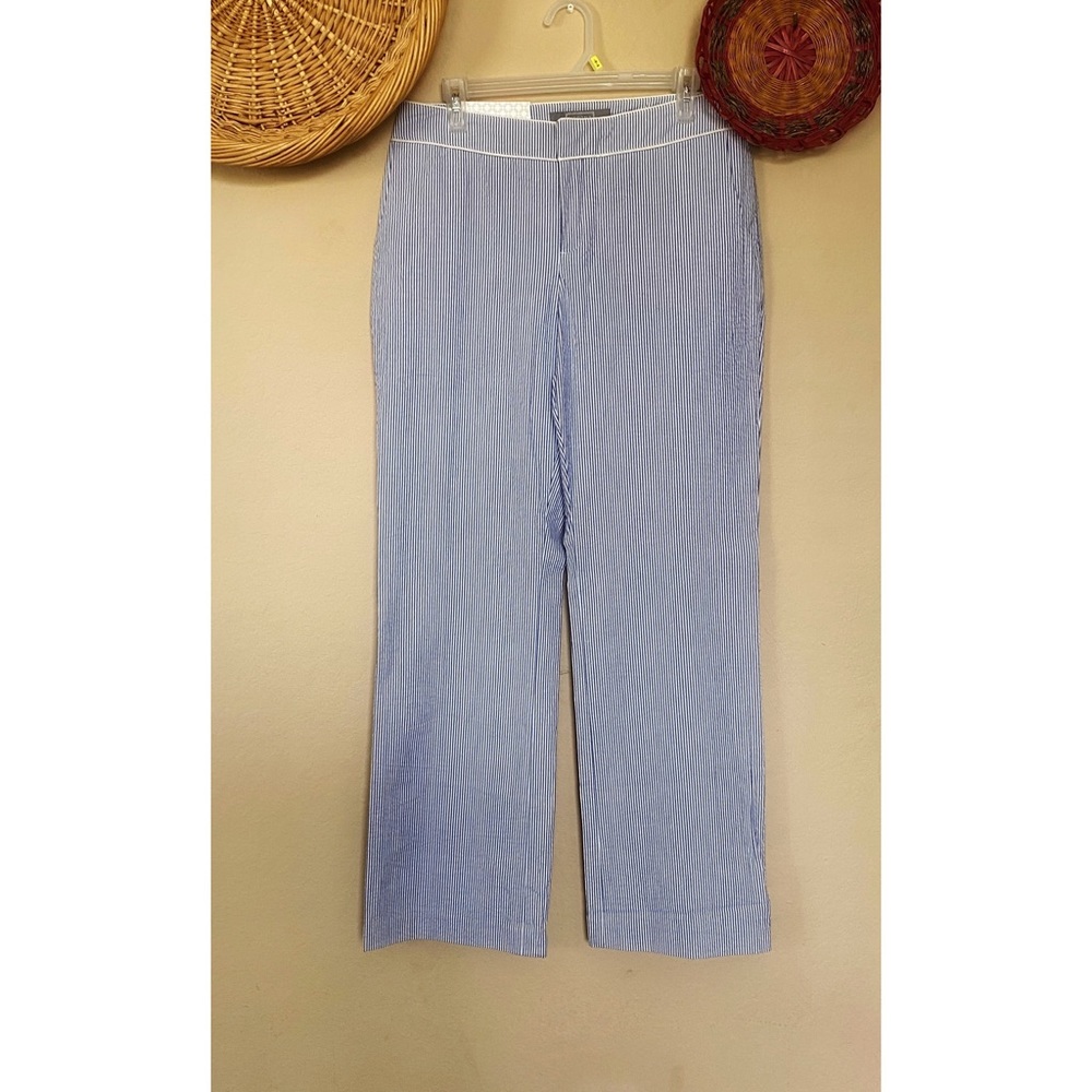 Merona Blue & White Striped Dress Pants NWT